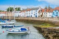 Saint Monans harbour in a summer afternoon, Fife, Scotland. Royalty Free Stock Photo