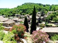 Saint-Montan village in flowers, South of France