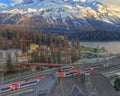 Saint Moritz landscape Royalty Free Stock Photo