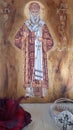 Sainr Nectarios icon painted on wood