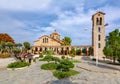 Saint Nektarios Church and Belfry in Faliraki, Rhodes island, Greece Royalty Free Stock Photo
