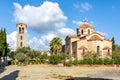 Saint Nektarios Church in Faliraki, Rhodes island, Greece Royalty Free Stock Photo