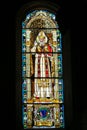 Saint Nicholas of Bari in the collegiata Church in San Gimignano Royalty Free Stock Photo