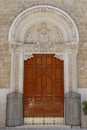 Bari, Italy: Entrance to Saint nicholas basilica Royalty Free Stock Photo