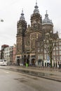 Saint Nicholas Basilica the major Catholic church in Old center District in Amsterdam Royalty Free Stock Photo