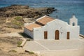 Photo of Greece, Zakynthos, Agios Nikolaos church. Saint Nicholas Church in Ano Vasilikos in Zakynthos. St Nicholas Beach in Royalty Free Stock Photo