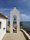 Photo of Greece, Zakynthos, Agios Nikolaos church. Saint Nicholas Church in Ano Vasilikos in Zakynthos. St Nicholas Beach in Royalty Free Stock Photo