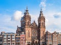 Saint Nicholas church in the historic center of the Amsterdam, The Netherlands Royalty Free Stock Photo