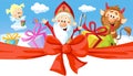 Saint Nicholas, devil and angel Royalty Free Stock Photo