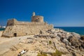 Saint Nicholas Fortress in port of the Rhodes town, Greece Royalty Free Stock Photo