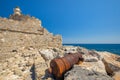 Saint Nicholas Fortress in port of the Rhodes town, Greece Royalty Free Stock Photo