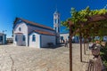 Saint Nicholas Monastery located on two islands in Porto Lagos, East Macedonia and Thra Royalty Free Stock Photo