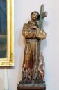 Saint Nicholas Tavelic, statue on the altar of Saint Anne in the church of Wounded Jesus in Gradec, Croatia