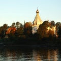 Saint Nicholas's church on the island (skete). Royalty Free Stock Photo