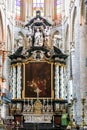 Saint Nicholaus church in the center of the ancient city of Gent Royalty Free Stock Photo