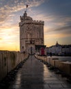Saint-nicolas Tower in the Old harbour of La Rochelle Royalty Free Stock Photo