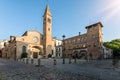 The Saint Nicolo square and church in Padova, Italy