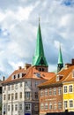 Saint Olaf cathedral in the old town of Helsingor - Denmark Royalty Free Stock Photo
