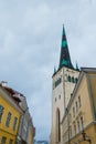 Saint Olaf`s Church in Tallinn Old Town Royalty Free Stock Photo