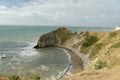 Saint Oswalds Bay near Lulworth on Dorset coast Royalty Free Stock Photo