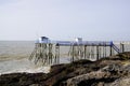 Saint-Palais-sur-Mer fish wood huts typical in gironde France