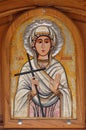 Saint Paraskeva, altarpiece in the Church of Saint Paraskeva of the Balkans near Saint Naum Monastery, Ohrid in Macedonia Royalty Free Stock Photo