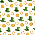 Saint patrick card pattern background