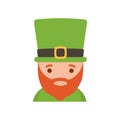 saint patrick day leprechaun with hat beard