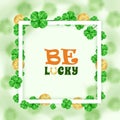 Saint Patrick Holiday Frame Background