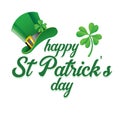 Saint patrick`s day celebration greeting