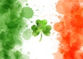 Saint Patrick`s day Ireland flag