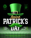 Saint Patrick`s Day party poster design Royalty Free Stock Photo
