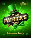 Saint Patrick`s Day party poster design