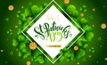 Saint Patrick s Day Sale banner. Typography poster template. Vector Illustration Royalty Free Stock Photo