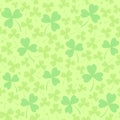 Saint Patrick`s day seamless light green background Royalty Free Stock Photo