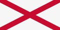 The Saint Patrick`s Saltire. Flag of Northern Ireland. Vector illustration.