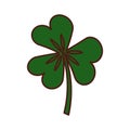 Saint patricks clover icon Royalty Free Stock Photo
