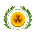 Saint patricks clover icon Royalty Free Stock Photo