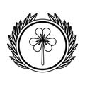 Saint patricks clover icon Royalty Free Stock Photo