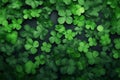 Saint patricks day background with shamrocks all around Royalty Free Stock Photo
