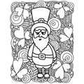 Saint Patricks day coloring page, ornate patterns for festive activity