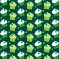 Saint Patricks Day cupcake pattern