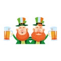 Saint patricks day funny elves cartoons