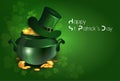 Saint Patricks Day Greeting Card Or Poster Traditional Irish Holiday Background Royalty Free Stock Photo