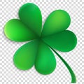Saint Patricks day happy clover. EPS 10 vector Royalty Free Stock Photo