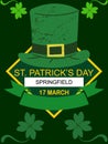 Saint patricks day logo design editabe eps file Royalty Free Stock Photo
