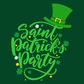 Saint patricks day logo design editabe eps file Royalty Free Stock Photo