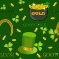 Saint Patricks Day pattern Royalty Free Stock Photo