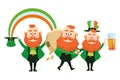 Saint patricks funny elves cartoons