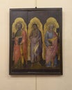 Saint Paul, Saint Bartholomew, and Saint Peter by Simone di Filippo in the Museum of the Basilica of Saint Stephen.
